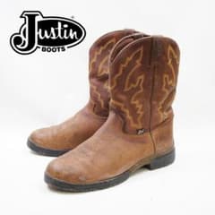 29cm Justin ウエスタンブーツ ブラウン ヴィンテージ P4117 - メルカリ