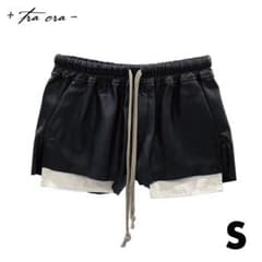 RICK OWENS フォグレザーショーツ風 ショートパンツ ゆいぴす着用 S