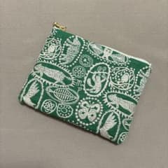 ミナペルホネン ハンドメイド jungle relief green ポーチ - メルカリ