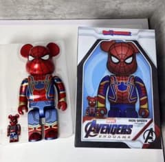 BE@RBRICK IRON SPIDER 100% & 400% - メルカリ