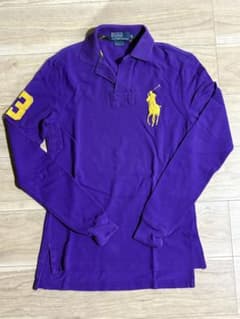 Polo by Ralph Lauren 長袖ポロシャツ パープル ビッグポニーのサムネイル