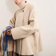 LE CERCLE par rope' 2WAY スタンドカラーミドル丈コート