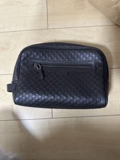 黒エンボスレザー クラッチバッグのサムネイル