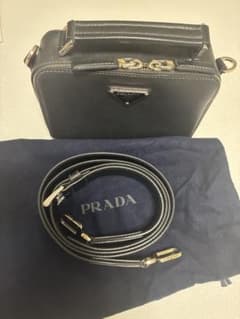 極美品】プラダ ブリック サフィアーノレザー 2WAY ショルダーバッグ 
