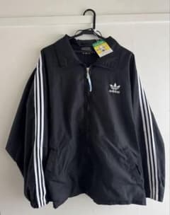 adidas 黒 ナイロンジャケットのサムネイル