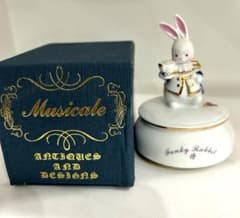 うさぎ オルゴール「星に願いを」未使用 箱入り 陶器製 Musical - メルカリ