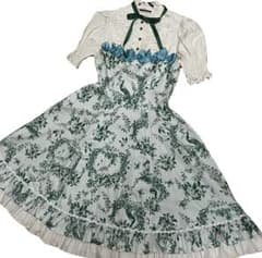 未着用】VM ワンダーガーデンメニーリボンドールドレス グリーン