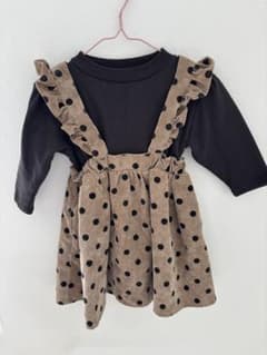 pairmanon 女の子 サロペット ワンピース 90cmのサムネイル