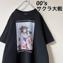 希少 00's サクラ大戦 サクラTV 真宮寺さくら ゲーム アニメTシャツ 希少 00's サクラ大戦 サクラTV 真宮寺さくら ゲーム アニメTシャツ
