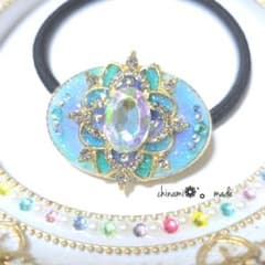レジンヘアゴム オーロラBLUEのサムネイル