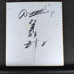 荒木雅博選手 直筆サインカード 中日ドラゴンズ 中日ドラゴンズ 荒木雅博 直筆サイン色紙 - メルカリ