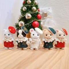 シルバニアファミリー 赤ちゃん クリスマス ワンピース 5点セット シルバニアファミリー 赤ちゃん クリスマス ワンピース 5点セット