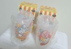BT21(˙︶˙) 이치 반 쿠지 VAN PARKD상 클리어 텀블러 ②개
