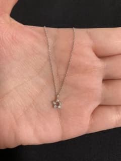 ダイヤモンドネックレス　ホワイトゴールド　K10のサムネイル