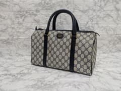 GUCCI ボストンバッグ GG柄 ネイビー 0458のサムネイル