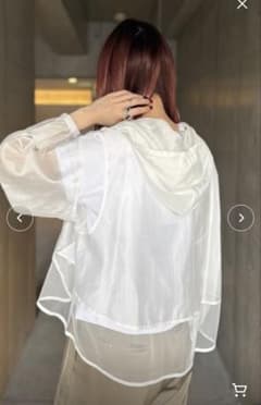ガレナ シアーパーカー ホワイト 新品未使用 現行品 - メルカリ