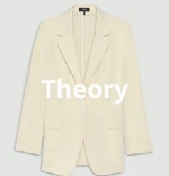 theory luxe ロゴプリントライトグレーフード付きダブルジップパーカー