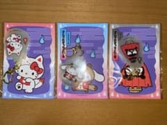 サンリオ どろろん夜光アクリルキーホルダー　キティー　シナモン　バツ丸のサムネイル
