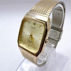 【稼働品】HORNET 腕時計 ゴールド クォーツ 5気圧防水 HN-163