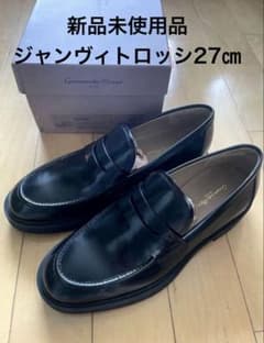 新品未使用 Gianvito Rossi メンズローファー サイズ42 ブラック