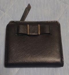 COACH 二つ折り財布 ブラック リボンのサムネイル