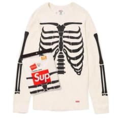 Supreme/Hanes Bones Thermal Crew 骨サーマルのサムネイル