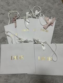 Dior ホワイトリボン付き紙袋 6枚セットのサムネイル