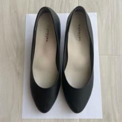 【美品】velikoko パンプス 23.5cm スリム幅 ブラック 5cヒールのサムネイル