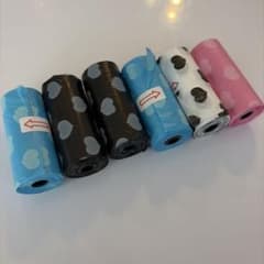 携帯用 ペットエチケット袋 6個セット ハート柄デザイン 犬 猫 コンパクトのサムネイル