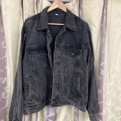 GU ダークグレー デニムジャケット XL - メルカリ