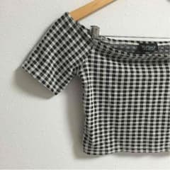 みぃさま専用 TOPSHOP ギンガム オフショルトップス H&M.ZARAのサムネイル