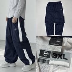 00s NIKE 3XL リップストップ シェル トラックパンツ ドローコード