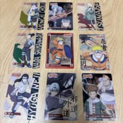 当時物・希少】NARUTO ナルトスナック クリアカード 9枚まとめ売り