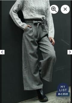 【やま様専用】グレンチェック ワイドパンツのサムネイル