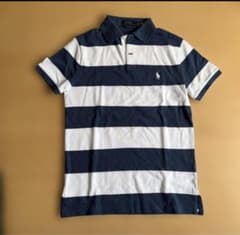Polo Ralph Lauren 黒 ポロシャツ S 短丈 Y2K ビッグポニー ラルフローレン ポロシャツ Y2K swag 短丈 ブラック