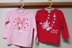 ミキハウス HOT BISCUITS 長袖Tシャツ 2着のサムネイル