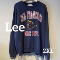 【希少】90s USA製 Lee スウェット 2XL サンフランシスコ消防局のサムネイル