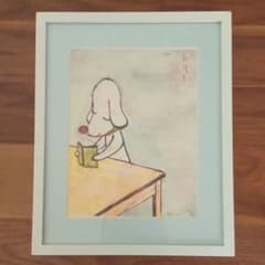 絶版　美品　奈良美智　ポスター『勉強中』　ドイツ製　額装品 Amazon.co.jp: 奈良美智 ポスター 勉強中 : 奈良美智: ホーム＆キッチン