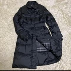 美品】バーバリー ロンドン ダウンコート ノバチェック ベルト 40