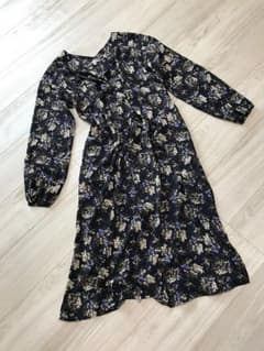 gu 花柄ガウン ロング カーディガン Mのサムネイル