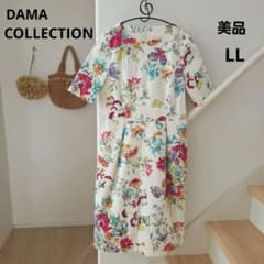 DAMA COLLECTION ボタニカル フラワープリントワンピース ラッティ
