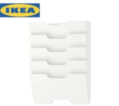 希少レア IKEA イケア KVISSLE プリント収納 壁掛 白ホワイトラック