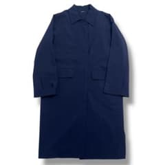 美品】JIL SANDER NAVY ウール ステンカラー コート 36 - メルカリ