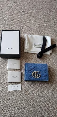 TAKESHI31様専用☆新品未使用☆GUCCIデニムウォレットのサムネイル