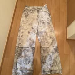 ZARA ウォッシュ加工 ワイドパンツ EUR36のサムネイル
