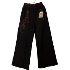 GRANCY 】ラインストーンデザインレイヤードスウェットパンツ mサイズ