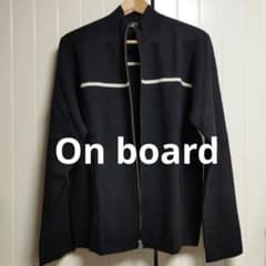 未使用 On board オンボード Wジップアップ ウール混紡 ニット マルイ 
