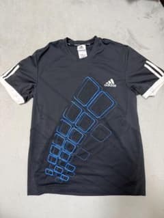 【送込/中古】Lサイズ/adidas CLIMACOOL ダークグレー Tシャツのサムネイル