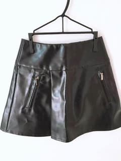 FIG&VIPER 黒レザースカート♡のサムネイル