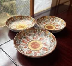 ⚠️特定月末配送 値下げ 蔵出し時代物 古九谷九谷焼 金や赤に人の絵